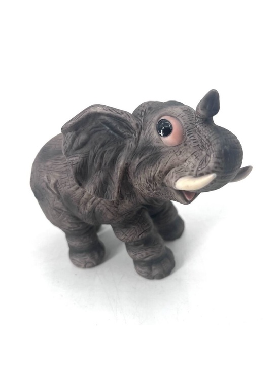 Andrea By Sadek Other - Andrea By Sadek Ceramic Baby Elephant Figurine Big Eyes Lucky Trunk Up